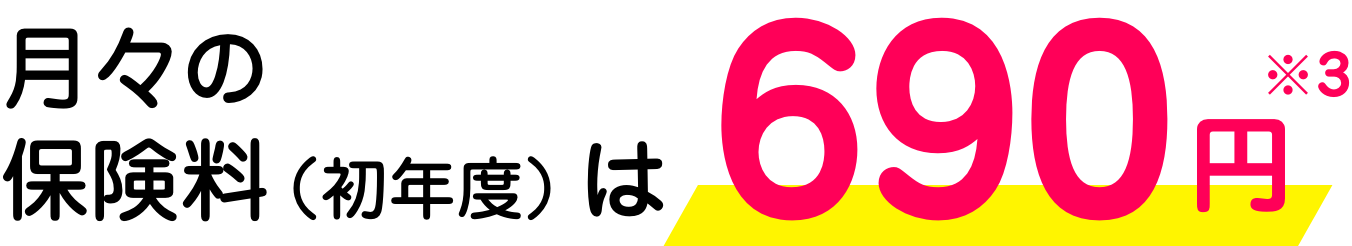 月々のお支払いは690円