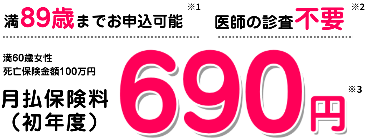 月払保険料初年度）690円